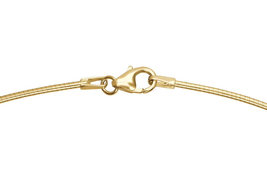 Omega-Halsreif 2312 Stärke 1,2 mm, Gold