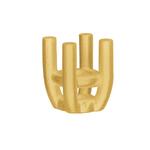 Guss-Chaton 5420, 4 Stotzen, gerade, rund