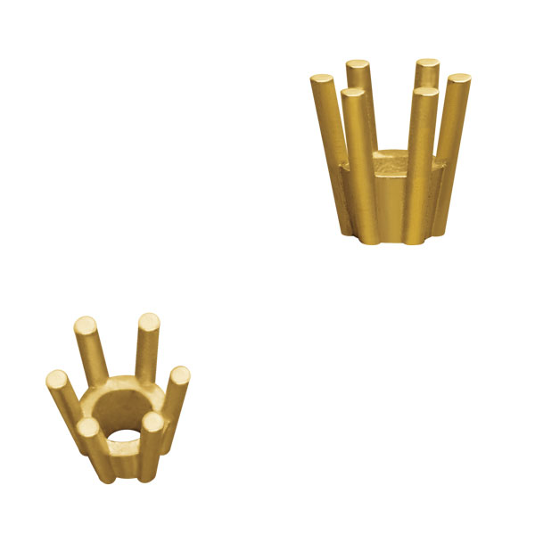 Guss-Chaton 549, 6 Stotzen, konisch, rund