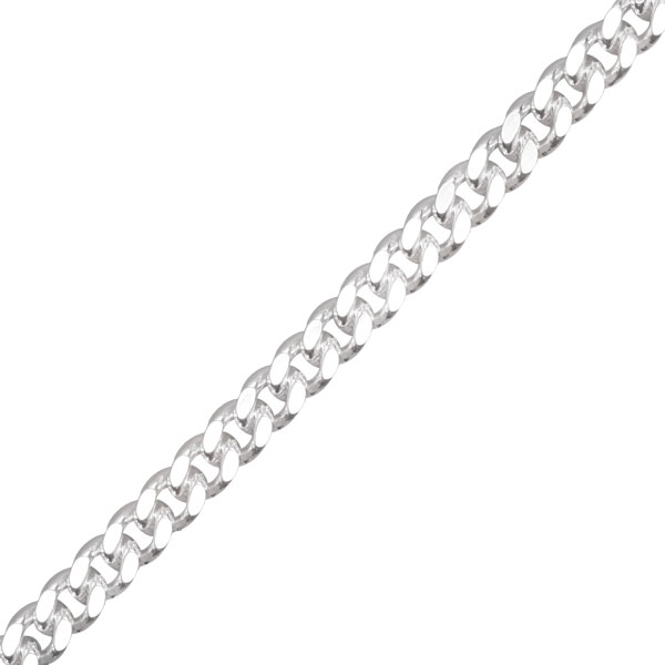 Panzerkette flach 13100 Silber