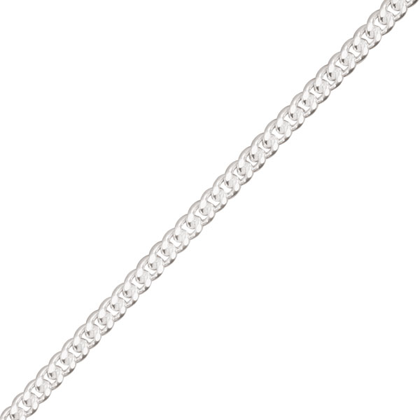 Panzerkette flach 13060 Silber