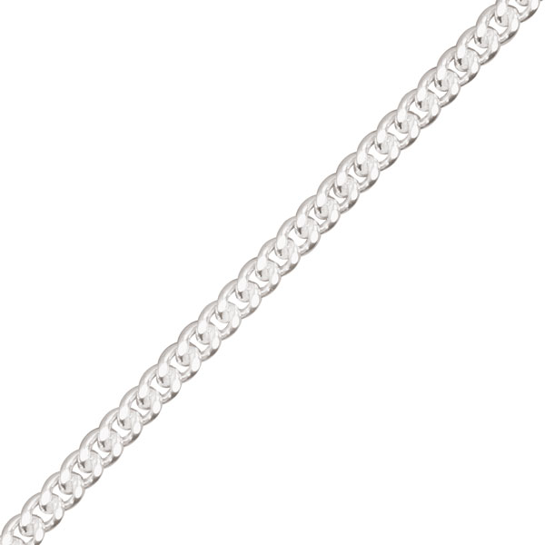 Panzerkette flach 13080 Silber