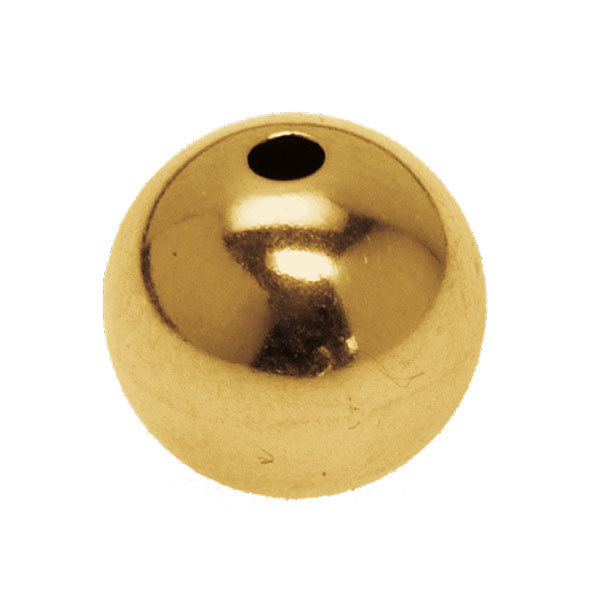 2-Loch-Kugel 310 glatt, schwer, Gold