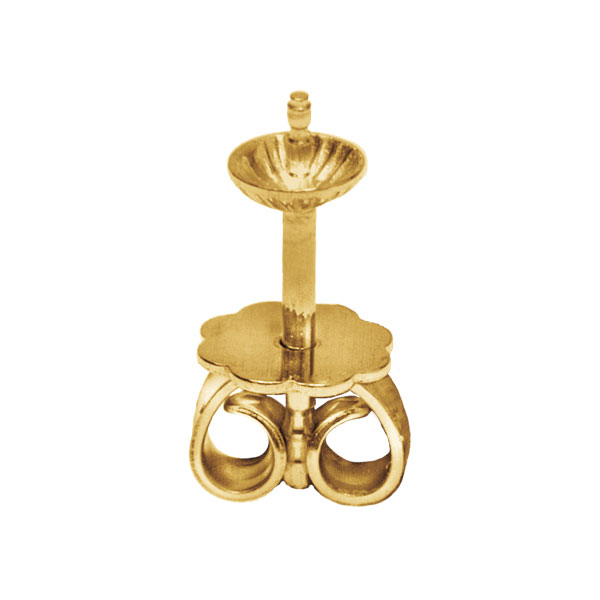 Ohrstecker-Set 25 Perlschale gerieft