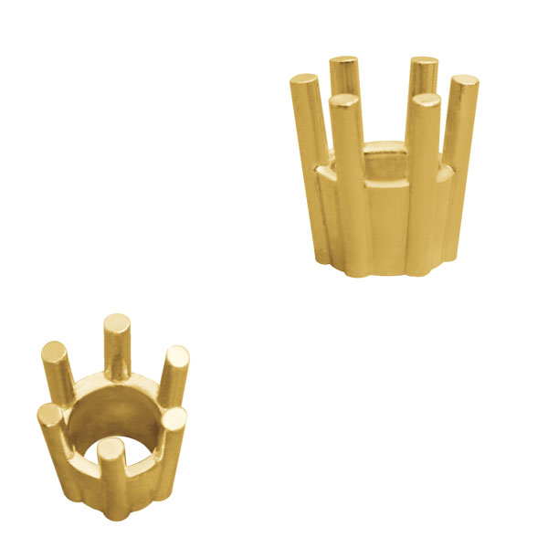 Chaton gestanzt 282 6 Stotzen, konisch, rund