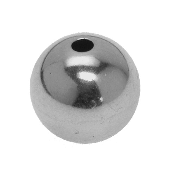 2-Loch-Kugel glatt, Standard, Silber