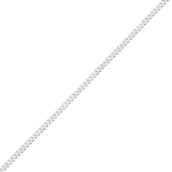 Panzerkette 13030 Silber, 1,0 mm breit