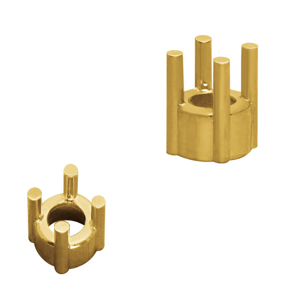 Chaton gestanzt 280 4 Stotzen, gerade, rund