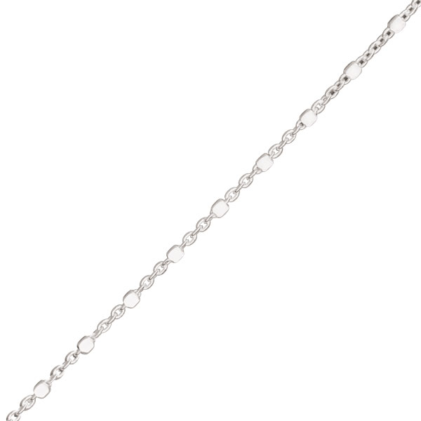 Ankerkette mit Würfel, 1730DW Silber, Breite ca. 1,2 mm
